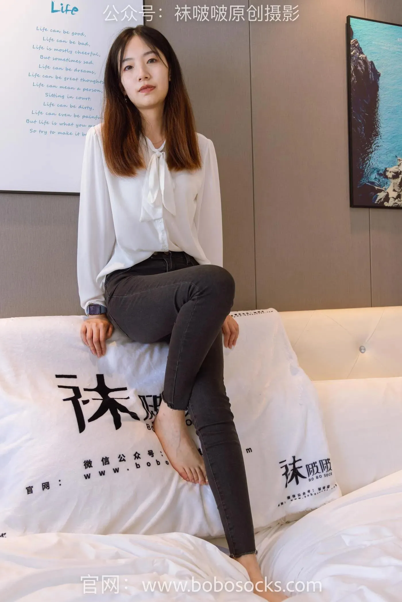 [BoBoSocks袜啵啵]NO.158 小甜豆-高跟长靴、白棉袜、裸足 [136P]插图2